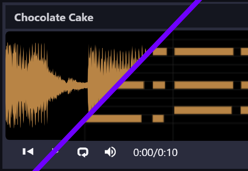 Audio and MIDI player interface